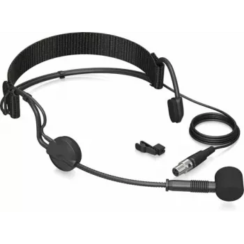 Micrófono de condensador headset Behringer BC444, omnidireccional, TRS de 3,5 mm, negro
