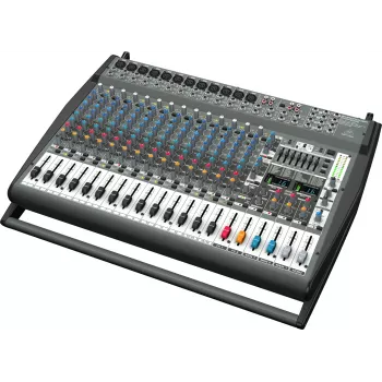 Behringer PMP6000 Mesa de mezclas de audio de 20 canales, negra