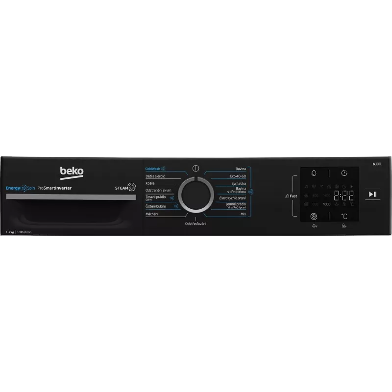 Beko BM3WFU3721WBW lavadora de carga frontal 7 kg 1200 rpm con SteamCure y Bluetooth
