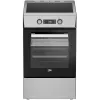 BEKO FSM59300XDS cocina de inducción independiente con horno eléctrico, acero inoxidable