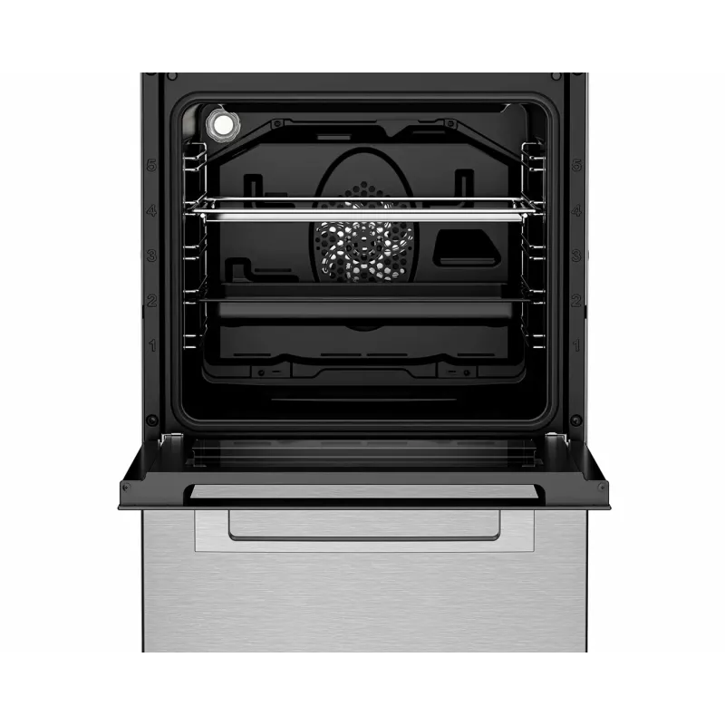 BEKO FSM59300XDS cocina de inducción independiente con horno eléctrico, acero inoxidable