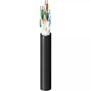 Belden Cable OSP categoría 5e, 4 pares, 24 AWG, 1000 ft (305 m), negro