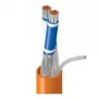 Belden Cable de datos OSDP RS485, 1 par, hilo 24 AWG, cobre estañado, apantallamiento total Beldfoil, funda de PVC, gris