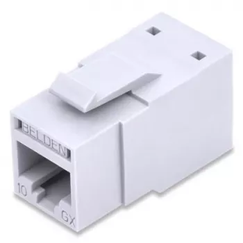 Belden REVConnect 10GX UTP Modular Jack RVAMJKUEW-B24, Cat.6A, Electric White, pack de 24