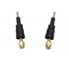 Belden Cable pigtail coaxial RP-SMA/RP-SMA 50cm RF100LL, 50 Ohm, Negro