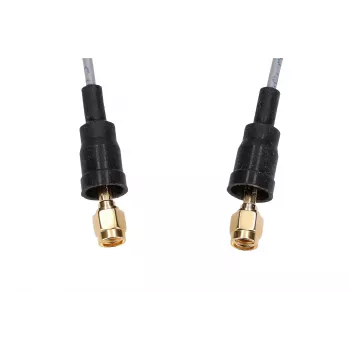 Belden Cable pigtail coaxial RP-SMA/RP-SMA 50cm RF100LL, 50 Ohm, Negro