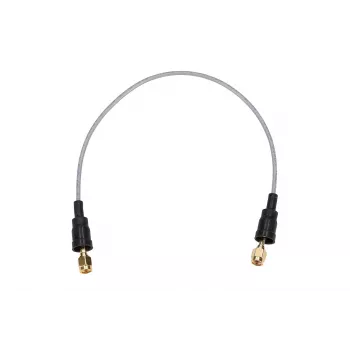 Belden Cable pigtail coaxial RP-SMA/RP-SMA 50cm RF100LL, 50 Ohm, Negro