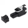 Belden RVAFPUBK-B24 REVConnect 10GX Conector RJ45 UTP terminable en campo, categoría 6A, negro
