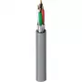 Belden Security & Sound, #22-4c BC, Cable multipolar apantallado, 4 conductores, 22 AWG, cobre desnudo, CMR, 300V, funda de PVC gris