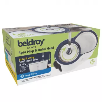 Beldray LA00000005EU7 fregona giratoria con cabezal de repuesto - gris/azul