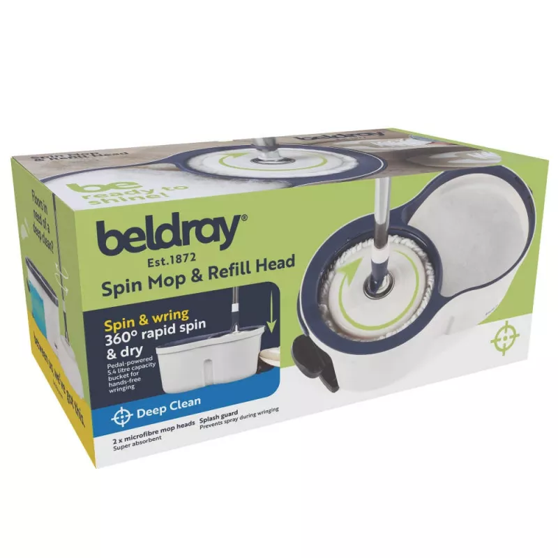 Beldray LA00000005EU7 fregona Spin y cabezal de repuesto - gris/azul