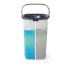 Beldray LA00000008EU7 set de fregona plana y cubo – gris/azul, 5L con escurrido automático, mango telescópico, microfibra