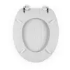 Beldray LA00000073WHTEU7 asiento de inodoro de madera - cierre suave, blanco, ovalado