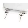 Beldray LA00000073WHTEU7 asiento de inodoro de madera - cierre suave, blanco, ovalado