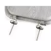 Beldray LA00000074GRYPEU7 asiento de inodoro de madera - cierre suave, gris, ovalado