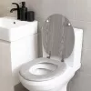 Beldray LA00000074GRYPEU7 asiento de inodoro de madera - cierre suave, gris, ovalado