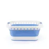 Beldray LA00000152EU7 Cesto de ropa plegable 40L, blanco/azul
