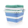 Beldray LA00000152EU7 Cesto de ropa plegable 40L, blanco/azul
