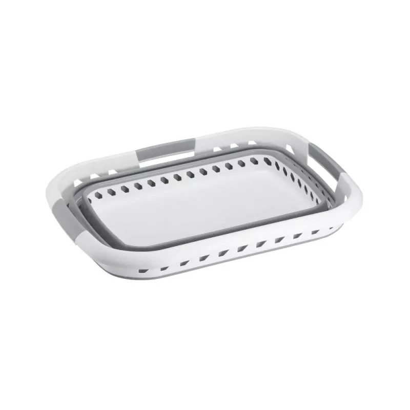Beldray LA00000153EU7 Cesto de ropa plegable con patas 40L - gris y blanco