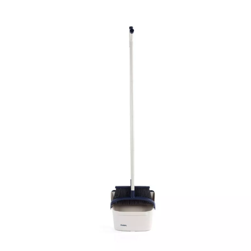 Beldray LA00000165EU7 set de escoba y recogedor de mango largo – negro/gris