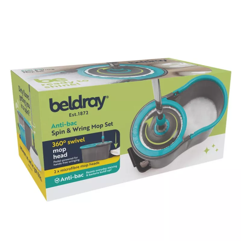 Beldray LA00000186UFEU7 set de fregona Anti-bac Spin & Wring