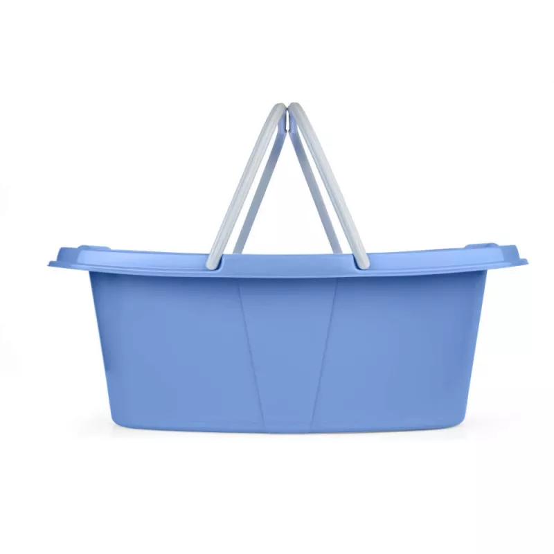 Beldray LA030450CRNFPEU7 set de dos cestas de la ropa, blanca/azul