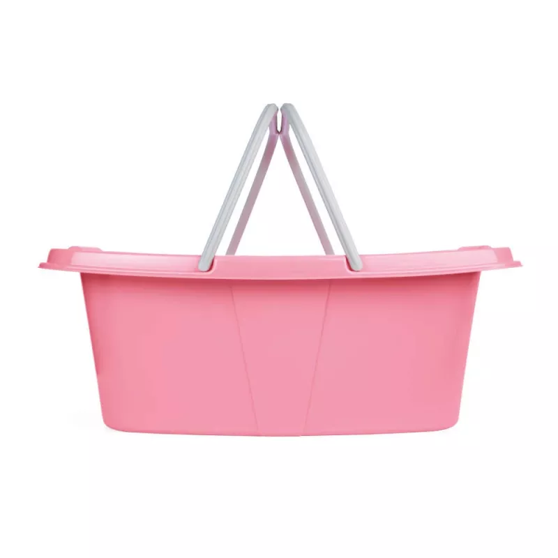 Beldray LA030450PNKFPEU7 set de dos cestas de la ropa, blanca/rosa