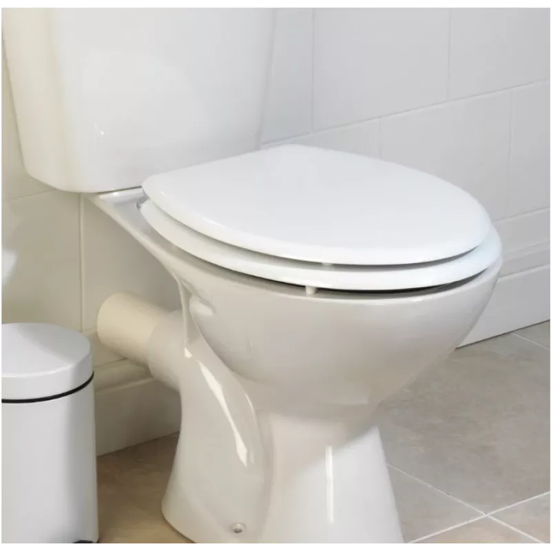 Beldray LA032355WFPEU7 asiento de inodoro de madera blanco