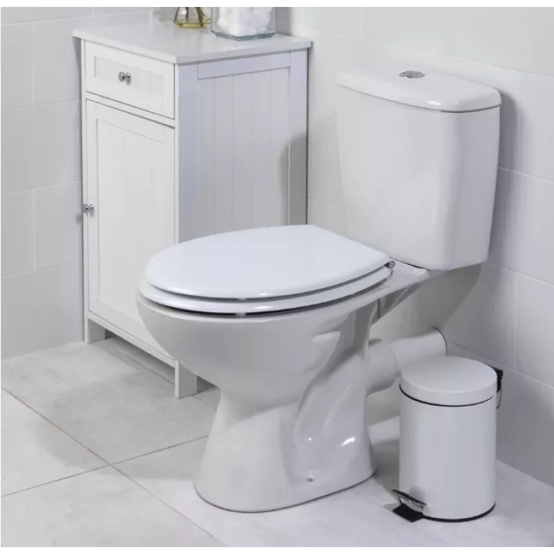 Beldray LA033758WFPEU7 asiento de inodoro Tongue & Groove blanco MDF