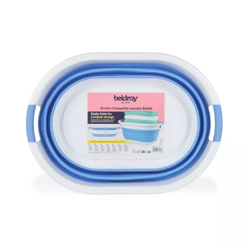 Beldray LA034816CRNFPEU7 cesta de la ropa plegable 28L gris