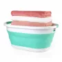 Beldray LA034816MNTFPEU7 cesta de la ropa plegable 28L blanca/menta