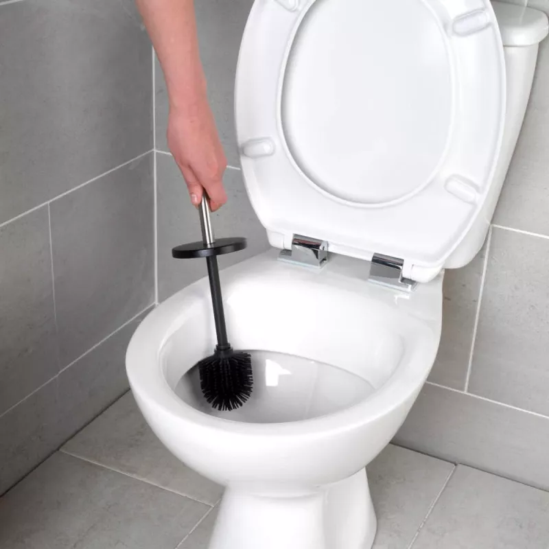 Beldray LA036034BLKPEU7 cepillo de inodoro con cabezal flexible Anti-bac - negro