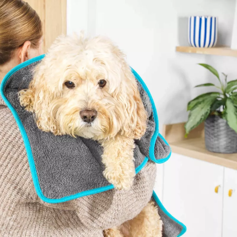 Beldray LA036157UFEU7 Anti-bac toalla de secado para mascotas - gris