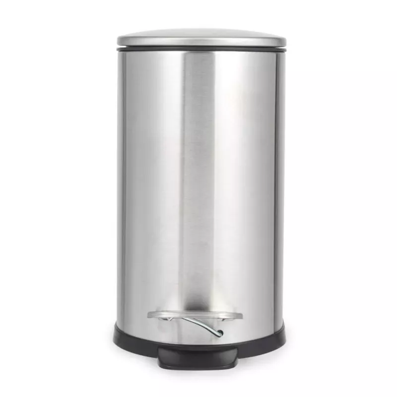 Beldray LA036683SSPEU7 cubo de pedal slimline en forma de D 5 litros, plata