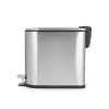 Beldray LA036683SSPEU7 cubo de pedal slimline en forma de D 5 litros, plata