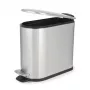 Beldray LA036683SSPEU7 cubo de pedal slimline en forma de D 5 litros, plata