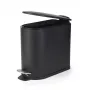Beldray LA036690BLKPEU7 cubo de pedal slimline en forma de D 5 litros, negro