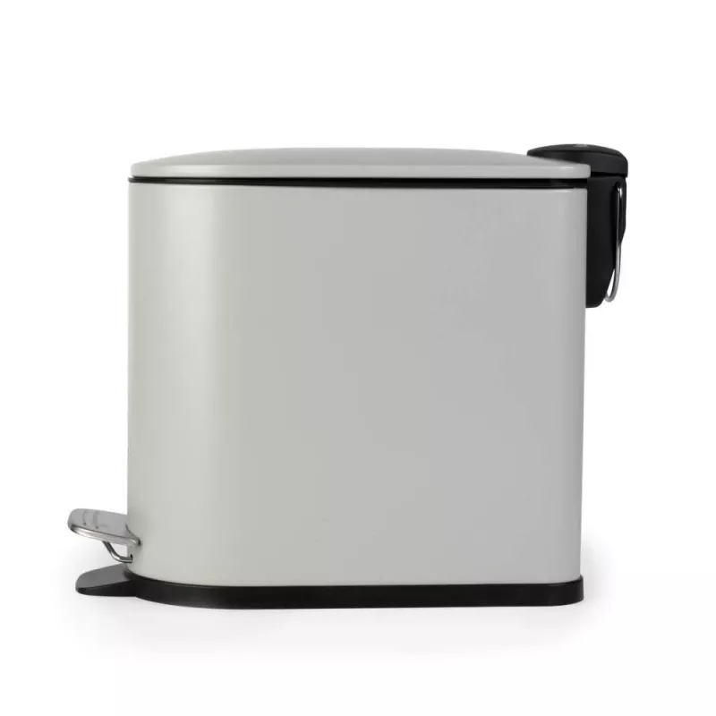 Beldray LA036690GRYPEU7 cubo de pedal slimline con forma de D 5 litros, gris