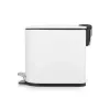 Beldray LA036690WHTPEU7 cubo de pedal slimline con forma de D 5 litros, blanco
