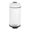 Beldray LA036690WHTPEU7 cubo de pedal slimline con forma de D 5 litros, blanco