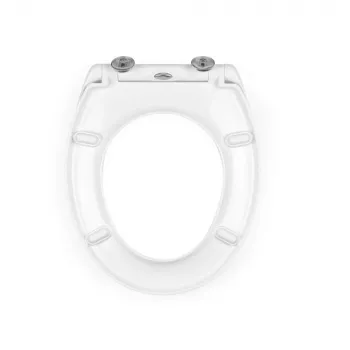Beldray LA037062PEU7 asiento de inodoro con liberación rápida Anti-bac, blanco