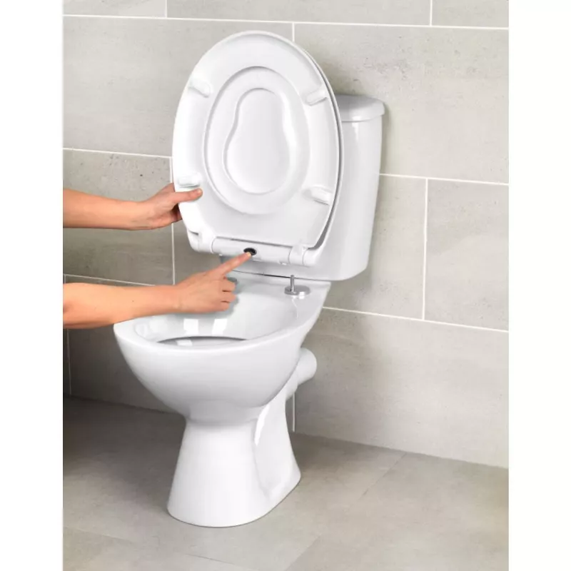 Beldray LA037185EU7 asiento de inodoro familiar Anti-bac, blanco