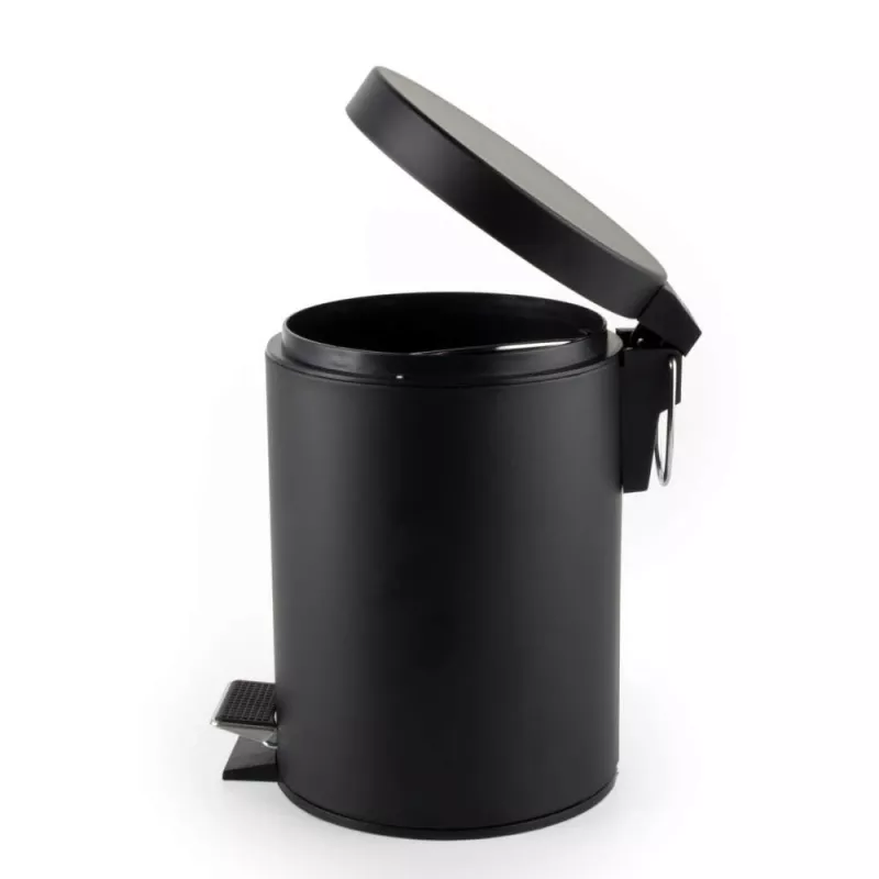 Beldray LA038098BPEU7 Cubo de pedal redondo con cierre suave de 3 litros, negro