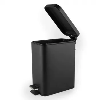 Beldray LA041173BLKPEU7 Cubo de pedal Slimline de 5 litros, negro