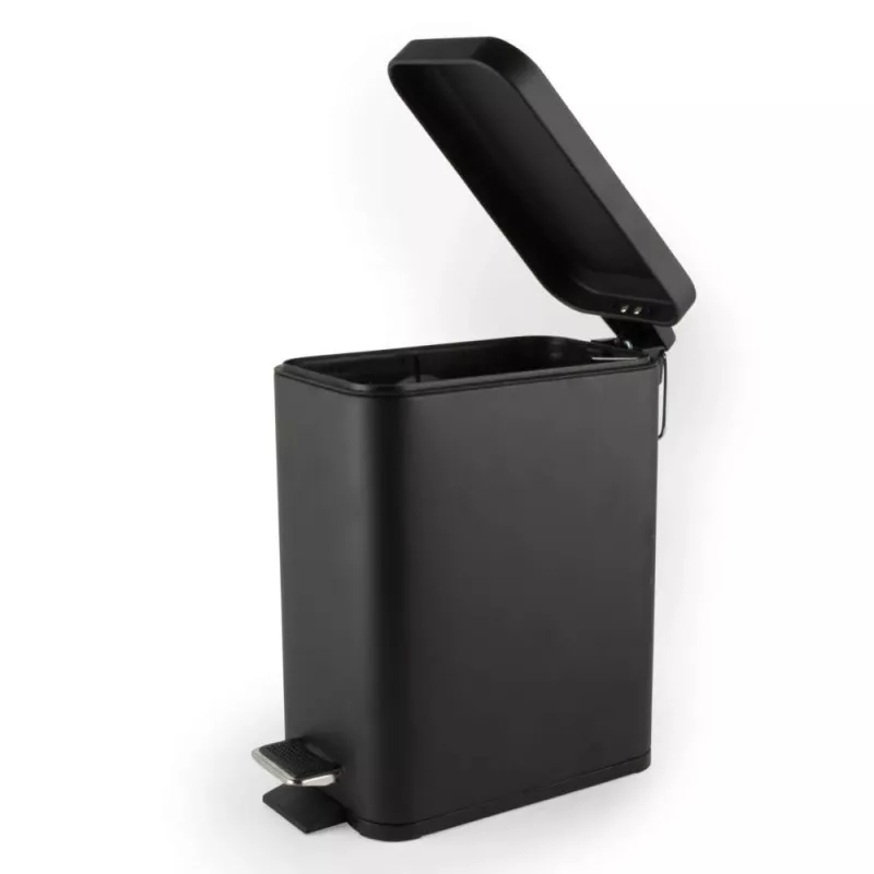 Beldray LA041173BLKPEU7 Cubo de pedal Slimline de 5 litros, negro