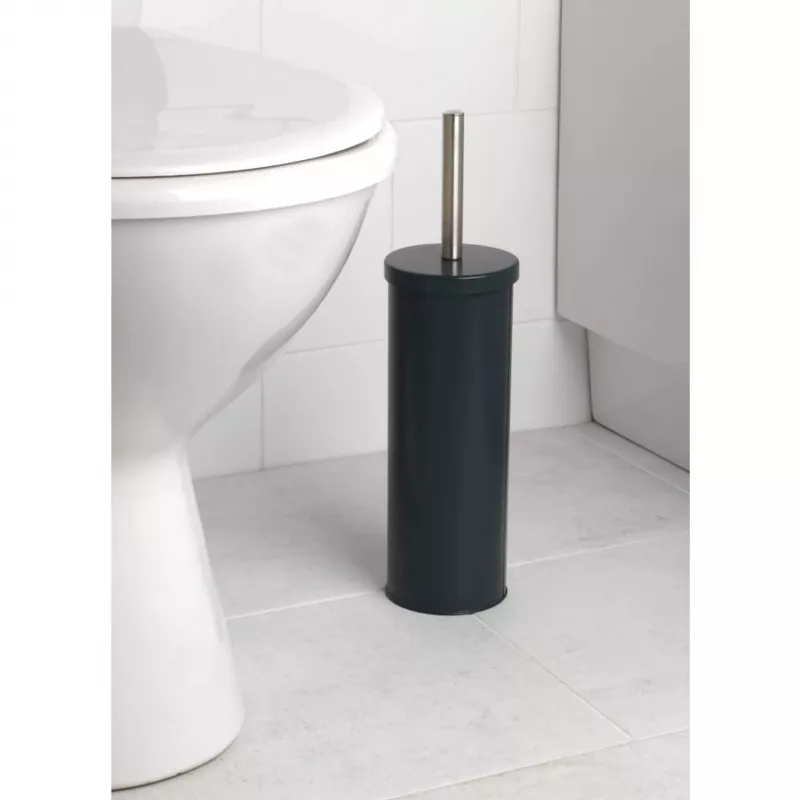 Beldray LA059451BLKFPEU7 Escobilla de inodoro con soporte, negra