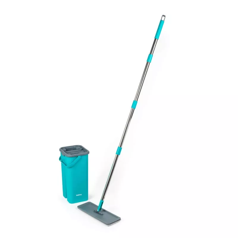 Beldray LA067234NPUF Anti-bac set de fregona plana y cubo