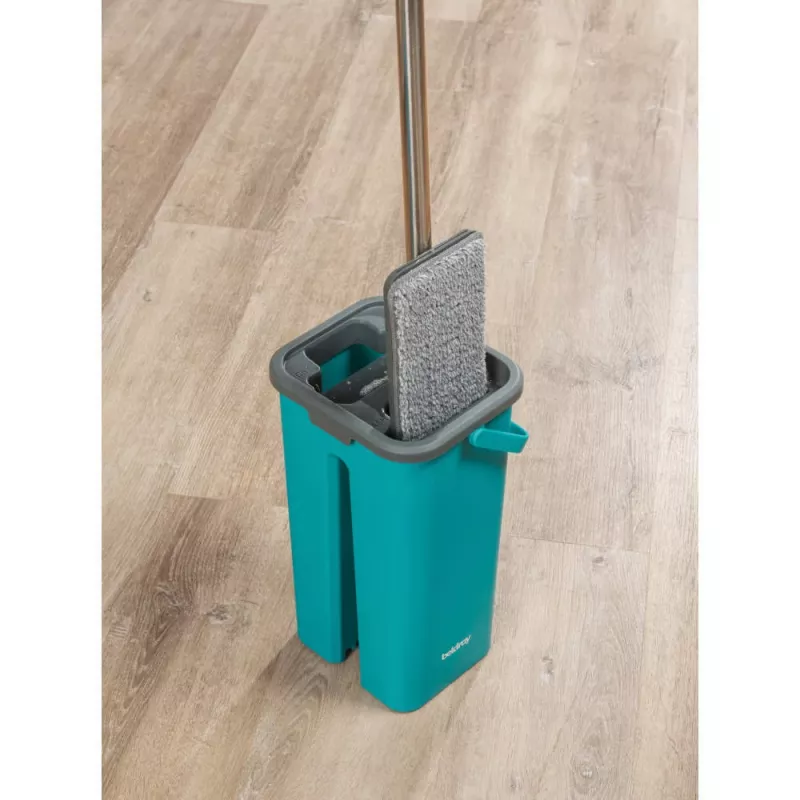 Beldray LA067234NPUF Anti-bac set de fregona plana y cubo
