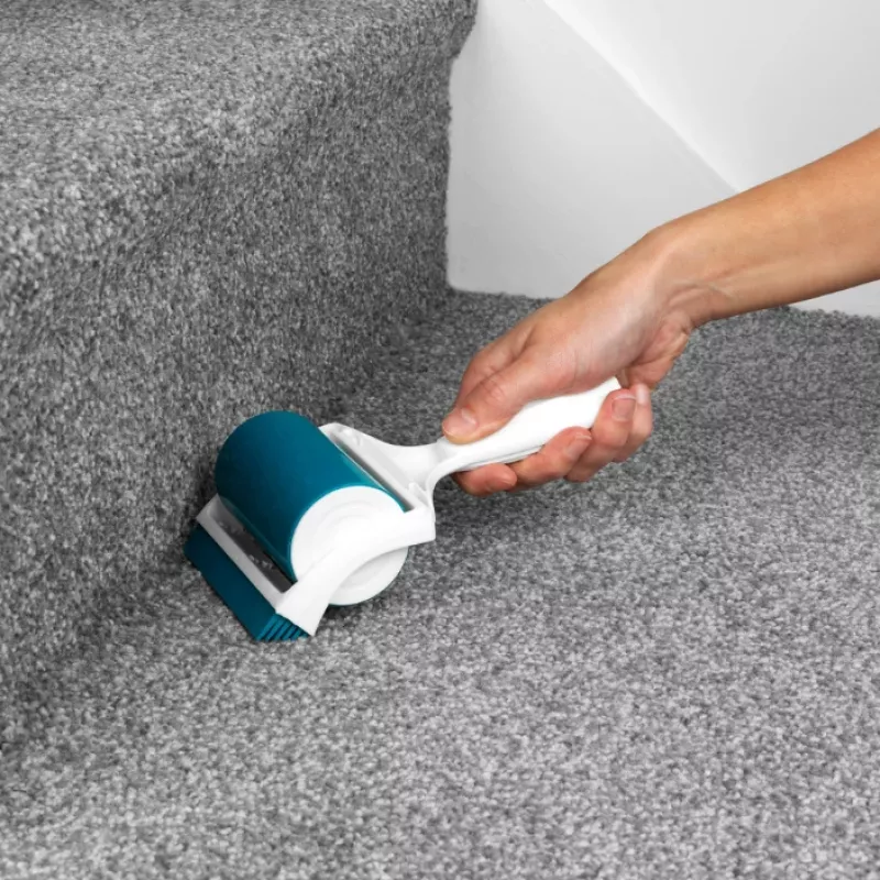 Beldray LA072597FEU7 rodillo quitapelusas de gel de mano Pet Plus+ - quitapelusas de silicona reutilizable para pelo de mascotas, pelusas, polvo - azul y gris