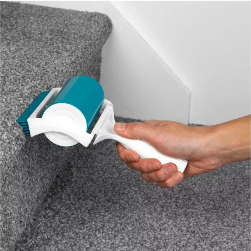 Beldray LA072597FEU7 rodillo quitapelusas de gel de mano Pet Plus+ - quitapelusas de silicona reutilizable para pelo de mascotas, pelusas, polvo - azul y gris
